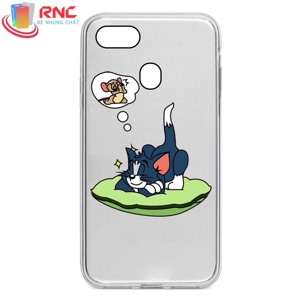 Ốp lưng OPPO F9/A5S/A7 2018 Tom & Jerry dẻo trong Silicone in hình