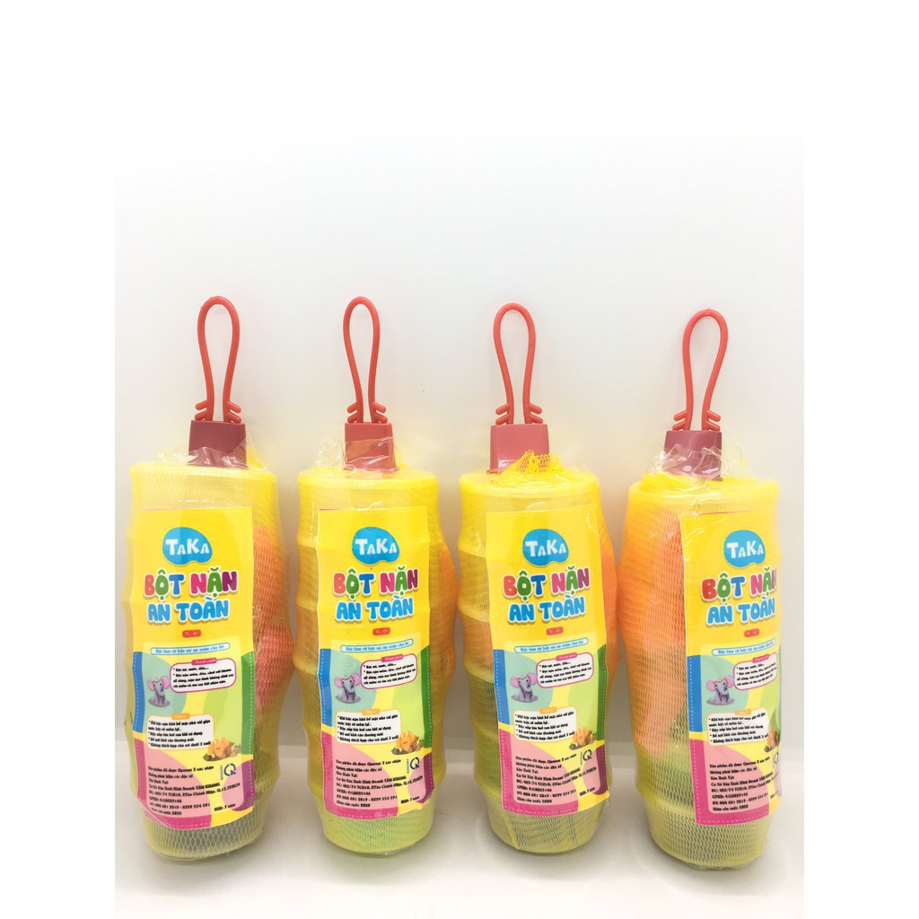 Đất nặn an toàn cho bé TAKACOL 100% làm từ bột mì + 1 bộ khuôn chơi