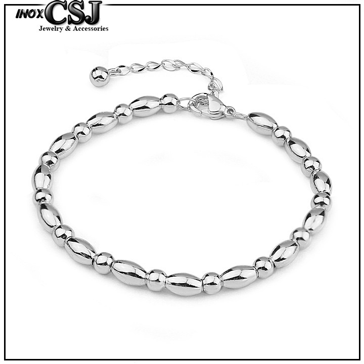 Lắc tay bi tròn hình hạt gạo nhỏ xinh