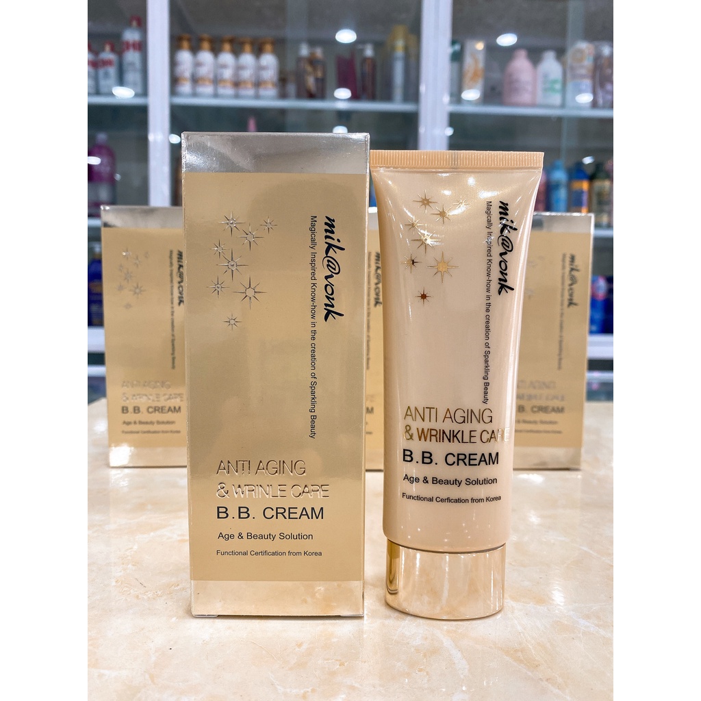 Kem Nền Trang Điểm Xóa Nhăn BB Mik@vonk Anti Aging &amp; Wrinkle Care 60ml