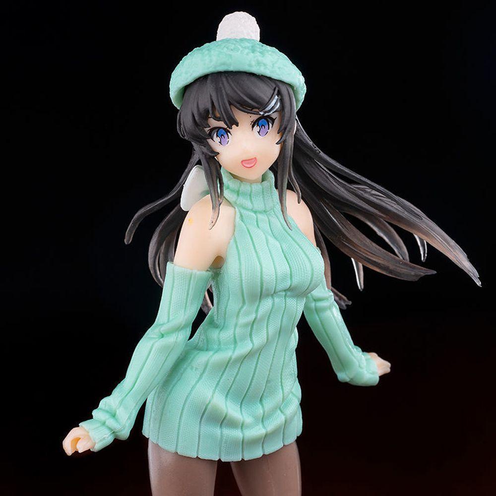 Mô Hình Nhân Vật Sakurajima Mai Mặc Đầm Dệt Kim 20cm