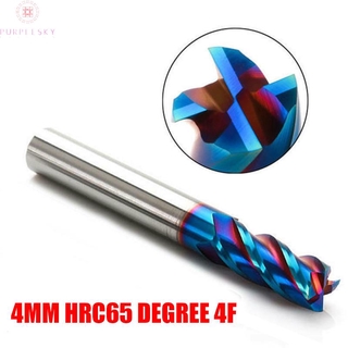 End Mill Cnc 4f End Cnc 4mm Hrc65 Bằng Thép Không Gỉ Cho Máy Xay