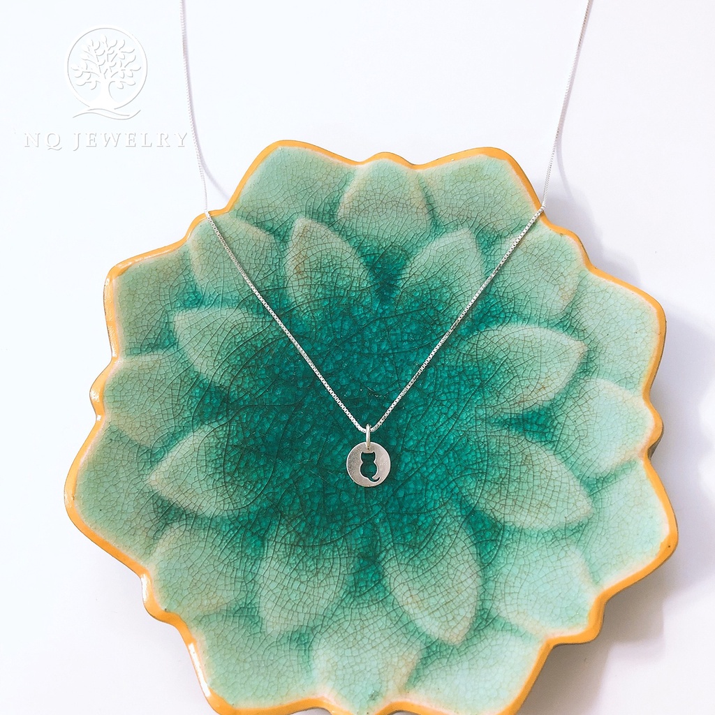 Dây chuyền bạc mặt mèo - NQ Jewelry