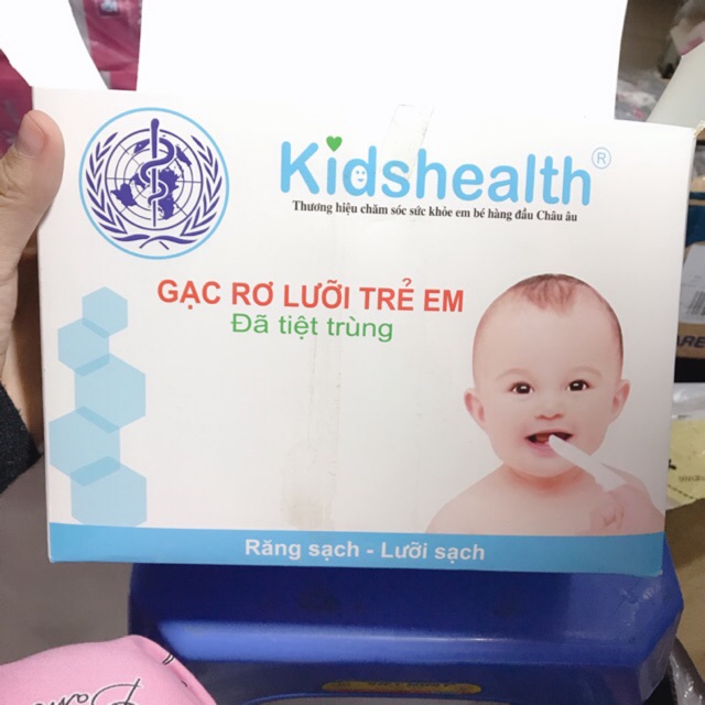 Rơ lưỡi trẻ em vô trùng Kidshealth nhật combo 30 chiếc