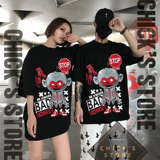 Áo thun tay lỡ form rộng Bad monkey