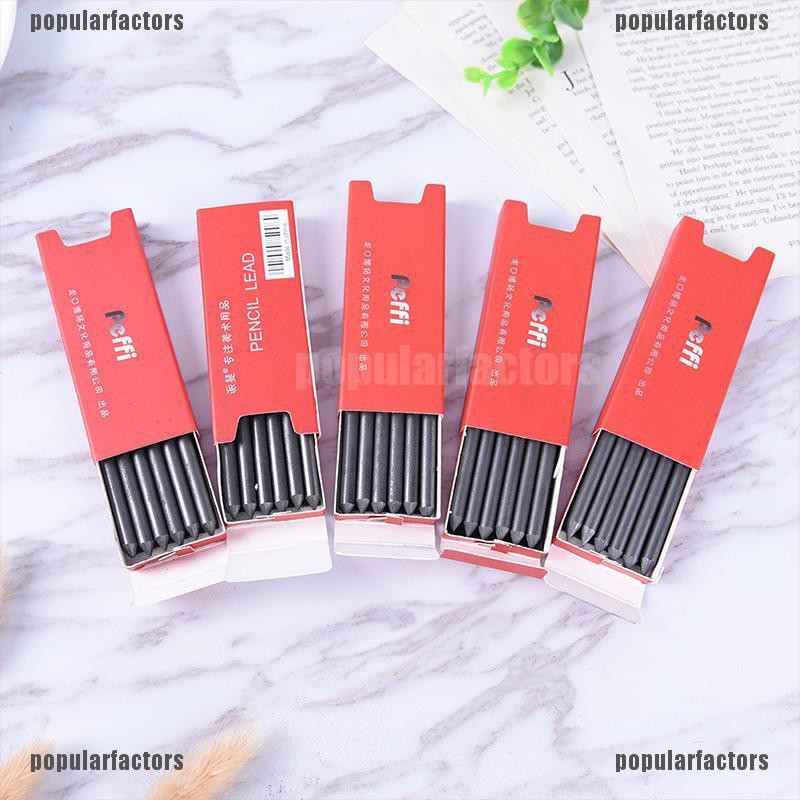 Hộp 6 ruột bút chì thay thế 5.6mm HB 2B 4B 6B 8B