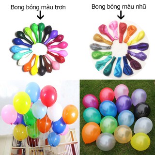bóng bay nhũ bóng bay sinh nhật các màu 1 màu tùy chọn