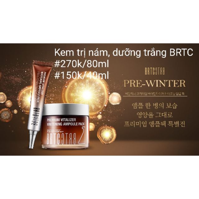 KEM TRỊ NÁM DƯỠNG TRẮNG CHỐNG NHĂN BRTC