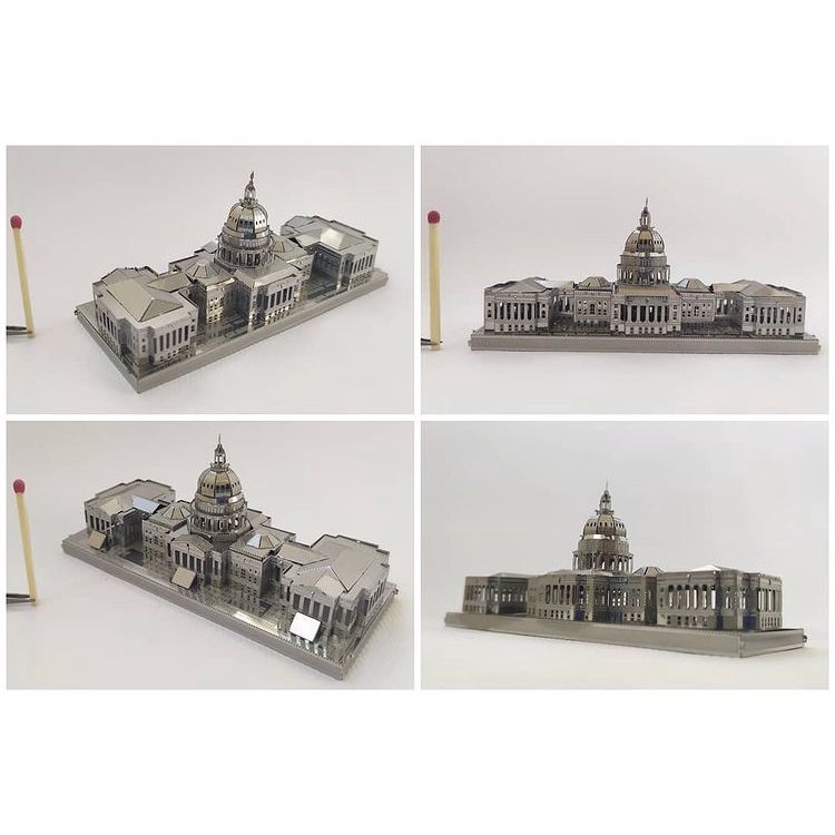 Mô Hình 3D Kim Loại Tòa Nhà Quốc Hội Mỹ