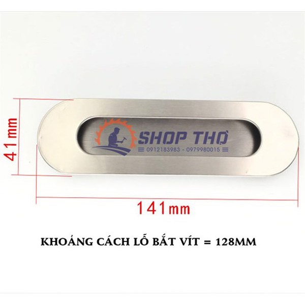 Tay kéo âm inox nội thất tròn và ô van