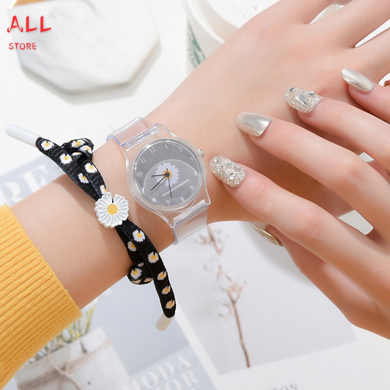 Đồng Hồ Nữ Dây Silicon Mặt Hình Bông Hoa Dễ Thương | BigBuy360 - bigbuy360.vn