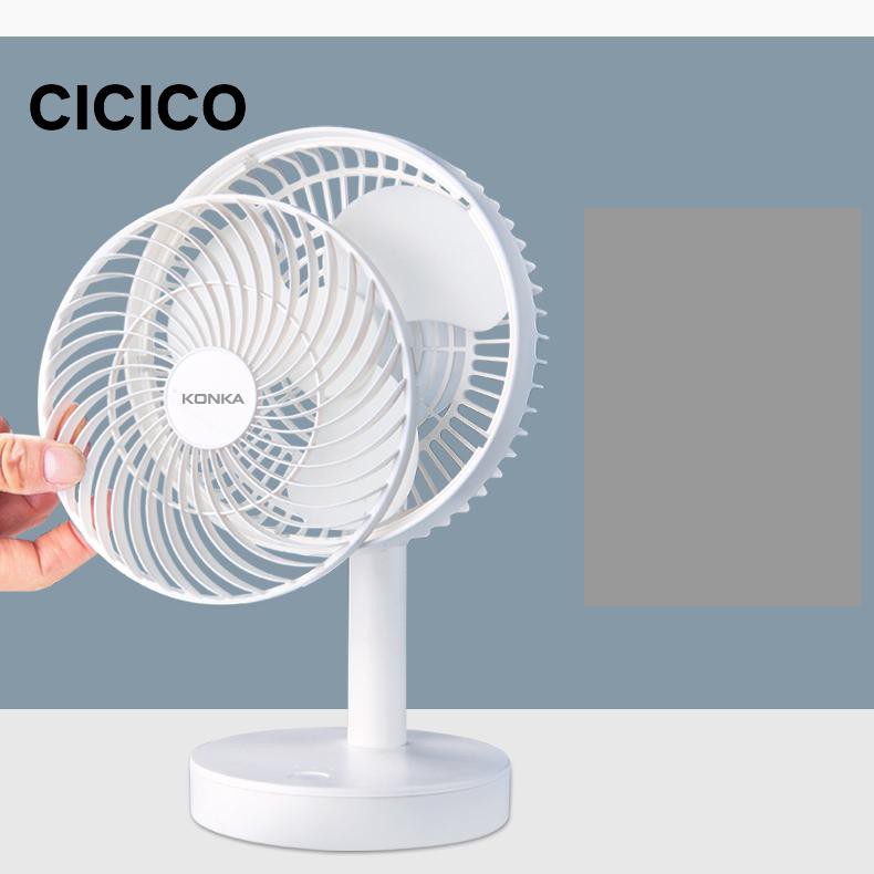 Quạt Bàn Mini Sạc pin tích điện cổng usb KonKa KF-06U01A | BigBuy360 - bigbuy360.vn