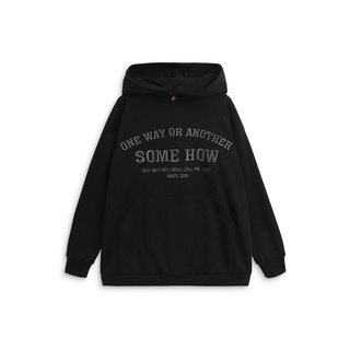 Áo nữ basic hoodie freesize printing, chất nỉ dày dặn cá tính, năng động, trẻ trung, wk000014, somehow