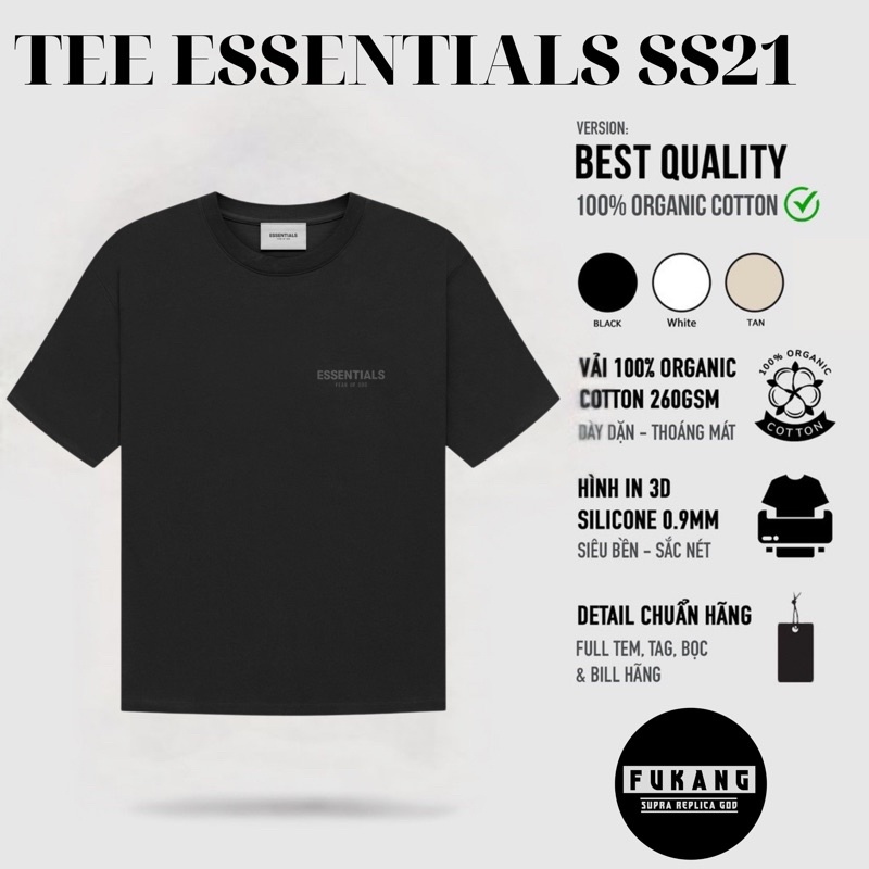 Áo thun Essentials logo phản quang ss22