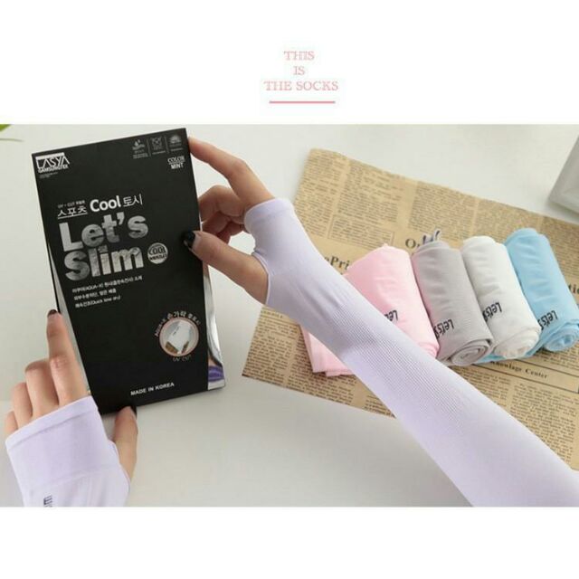 Găng tay chống nắng Hàn Quốc Cao Cấp Lets Lim , Aqua X