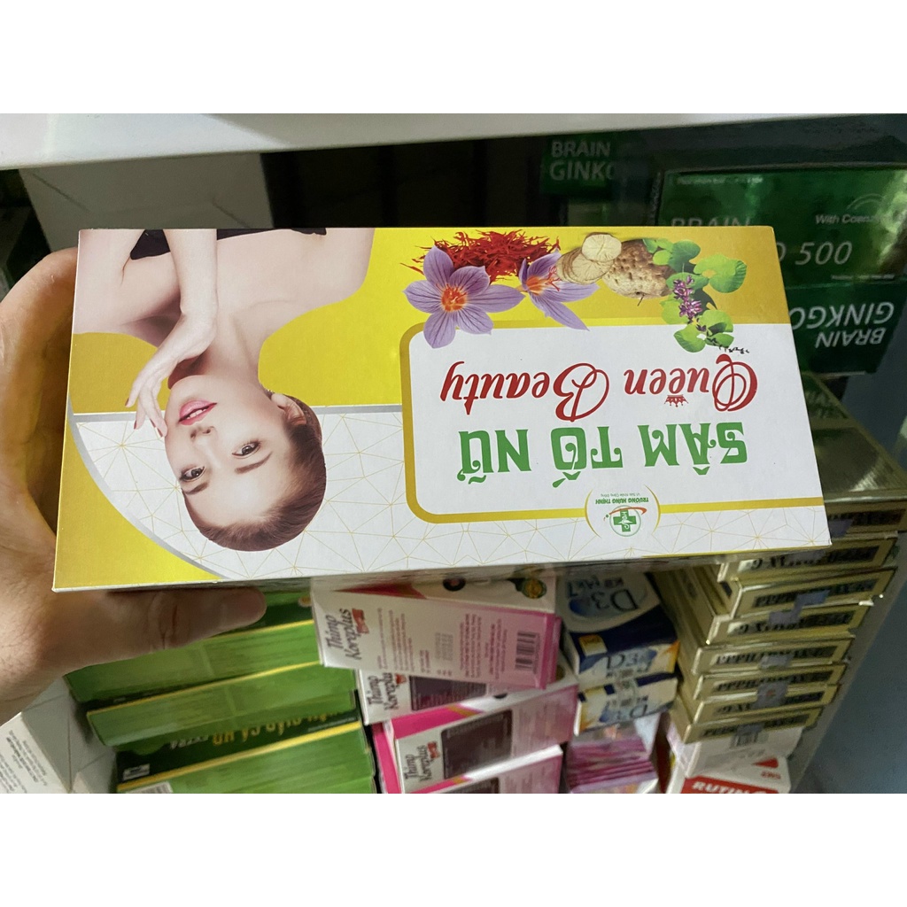 Sâm tố Nữ Queen Beauty Giảm cân, tan mỡ làm đẹp da, chống lão hóa, mờ thâm, trắng da, tăng sự đàn hồi cho da