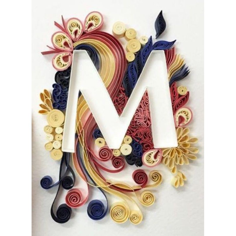 TRANH QUILLING CHỮ CÁI