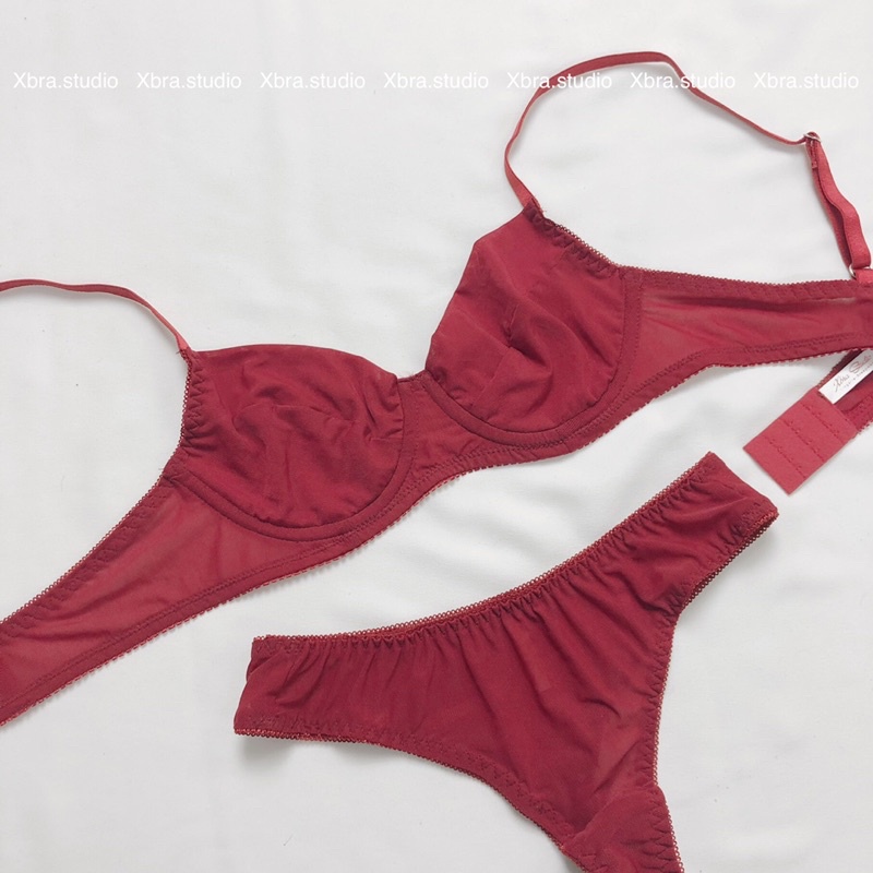 Bộ đồ lót LƯỚI TRƠN áo có gọng không mút BASIC | BigBuy360 - bigbuy360.vn