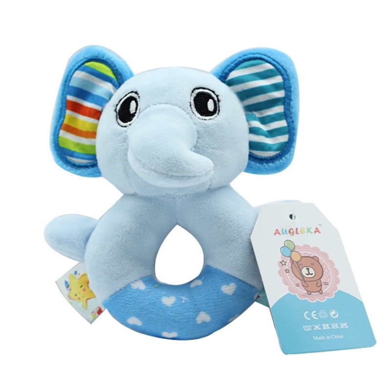 Đồ chơi cầm tay thú nhồi bông lục lạc phát tiếng kêu xúc xắc,giúp bé phát triển kỹ năng cầm nắm , sợi bông an toàn