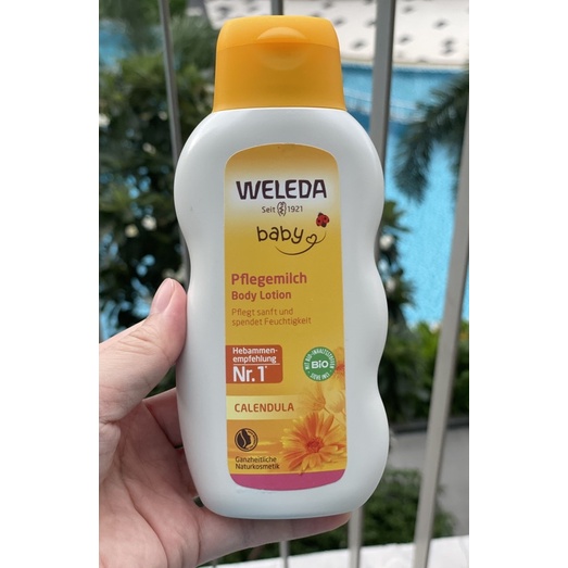 Sữa dưỡng thể Weleda Calendula baby body lotion, 200 ml
