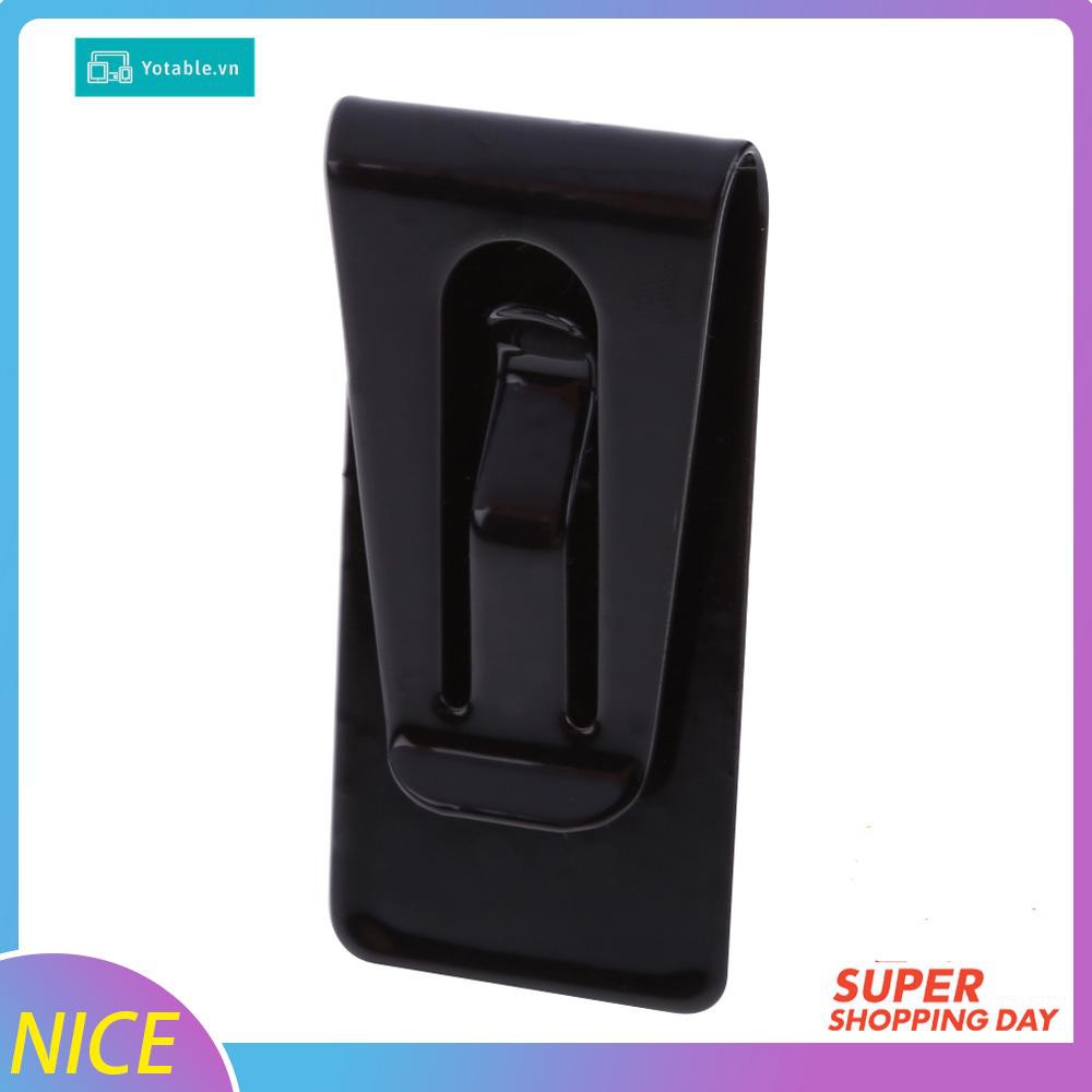 Kẹp Tiền Inox Màu Đen