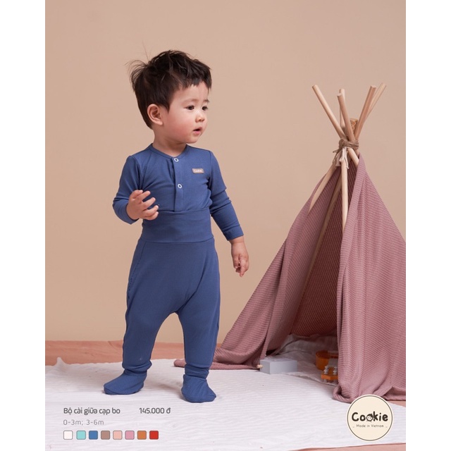 Cookie - Bộ sơ sinh cạp cao chất mềm mại bé trai gái