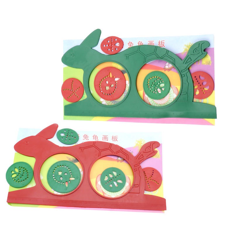 Bộ thước vẽ đường xoắn ốc thiết kế độc đáo sáng tạo cho trẻ em