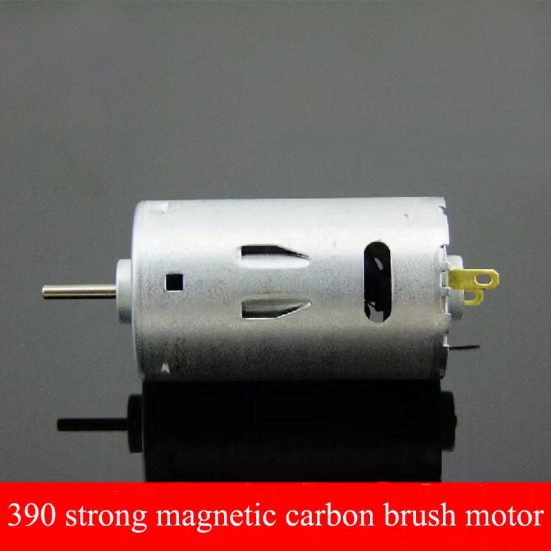 Động cơ bàn chải Carbon từ tính mạnh mẽ hoàn toàn bằng kim loại tốc độ cao 390 Động cơ mô-men xoắn l