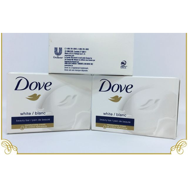 Xà bông cục Dove White Beauty Cream Mỹ 100gr