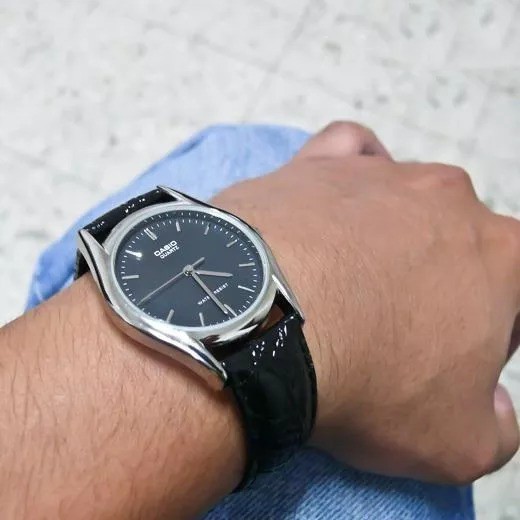 Đồng hồ nam dây da chính hãng Casio Anh Khuê MTP-1094