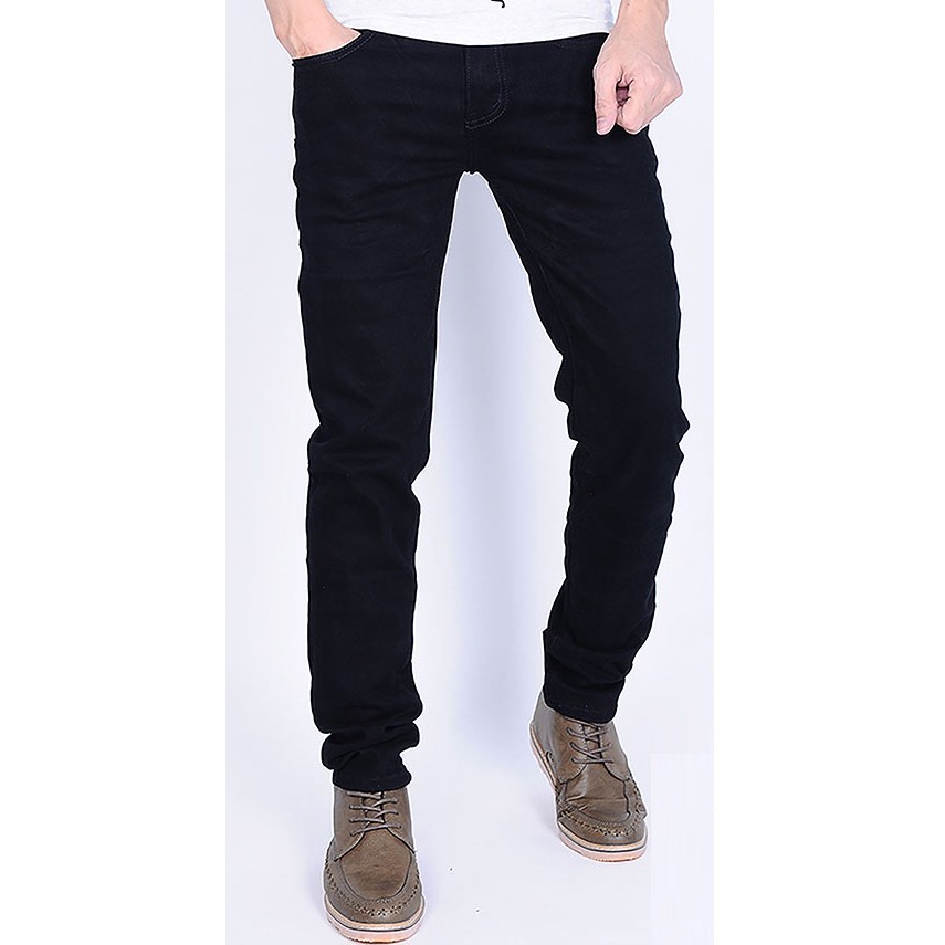 Quần Jeans Nam Màu Đen Trơn