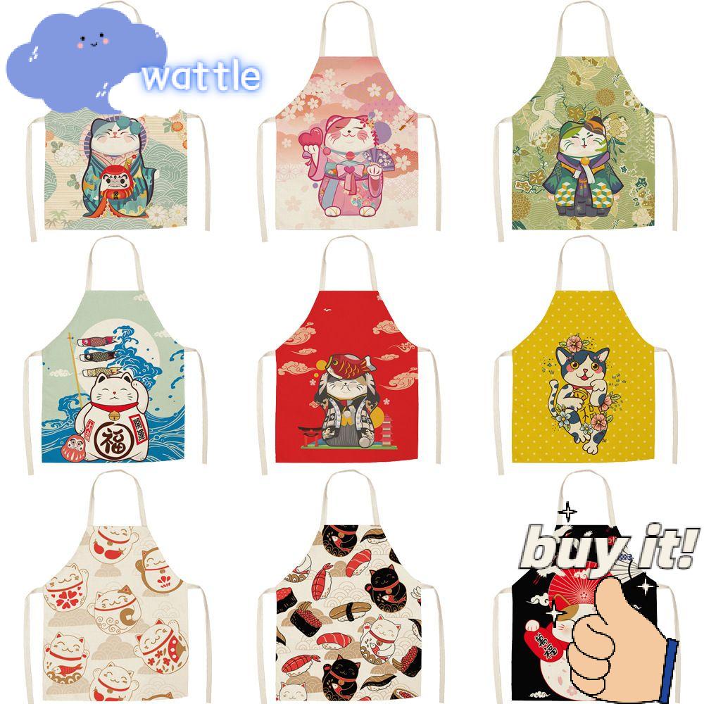 Tạp Dề Nấu Ăn In Hình Mèo Đáng Yêu