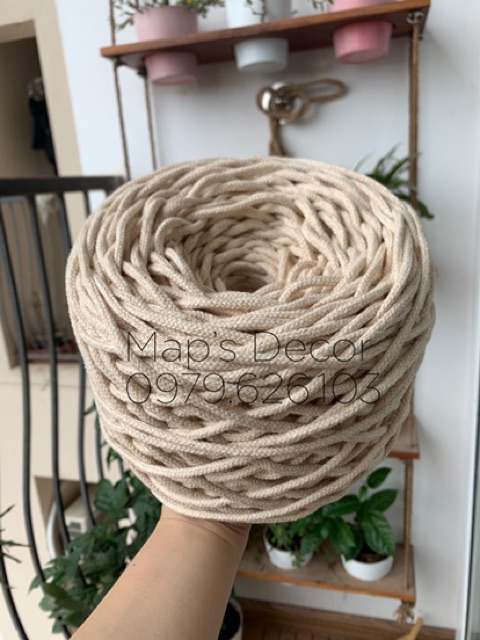 Sợi dệt cotton làm macrame 1kg