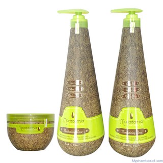 Bộ sản phẩm dầu gội xả và kem ủ tóc Macadamia