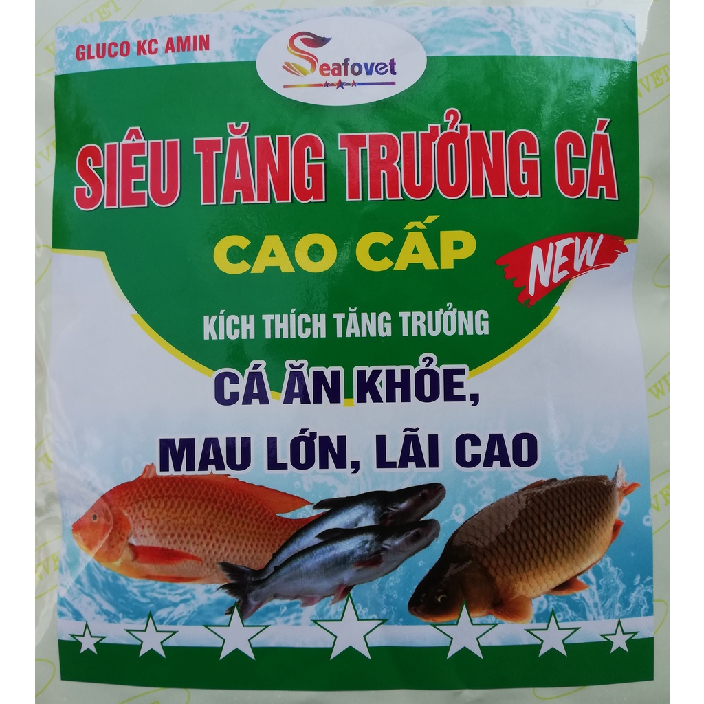 1kg SIÊU VỖ BÉO CÁ CAO CẤP Giúp cá tăng trưởng nhanh, ăn khỏe, mau lớn, lãi cao