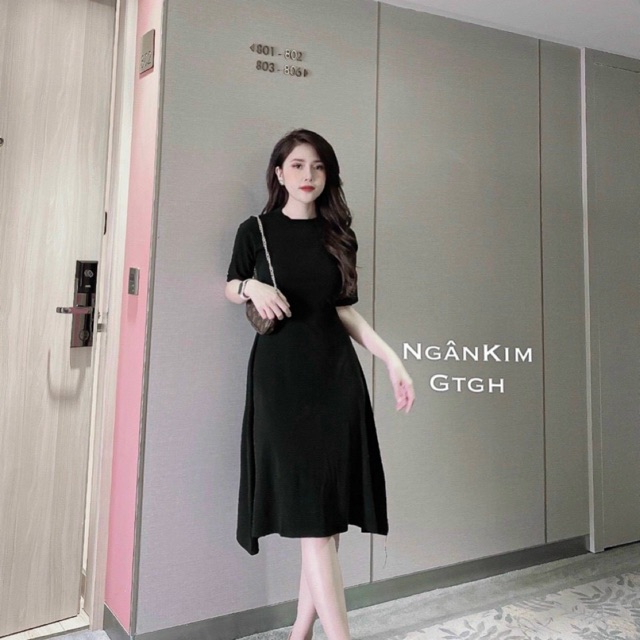 Váy dáng xoè 4 màu dành cho nữ
