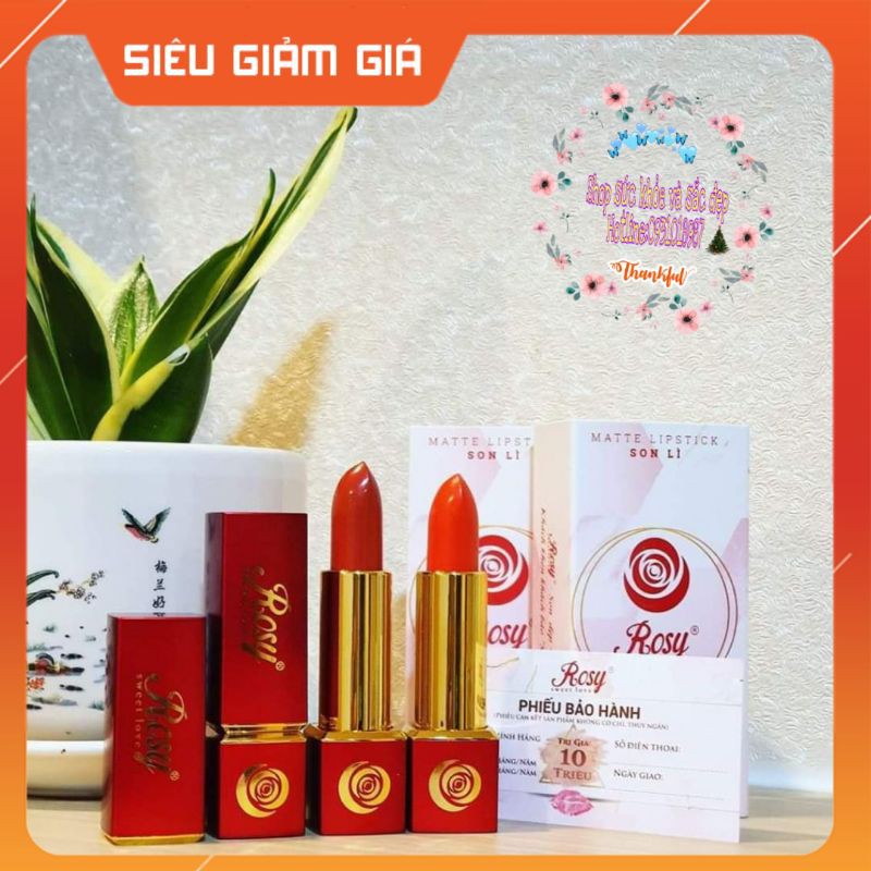SON SÁP ROSY CÔNG NGHỆ HÀN QUỐC 12 MÀU