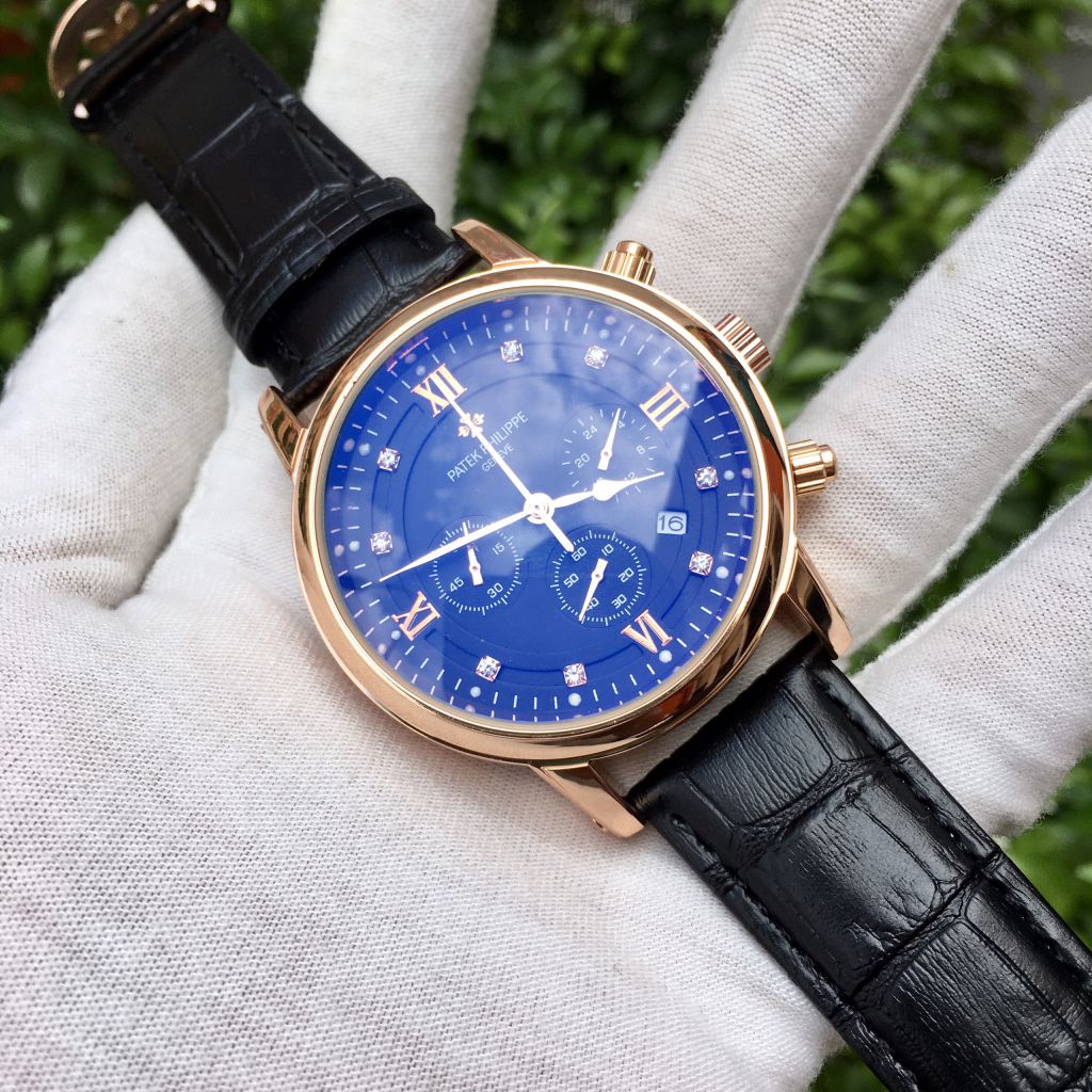 Đồng Hồ Nam dây da PATEK.PHILIP 6 kim Dáng Thể Thao Thời Trang Mặt Đen | BigBuy360 - bigbuy360.vn