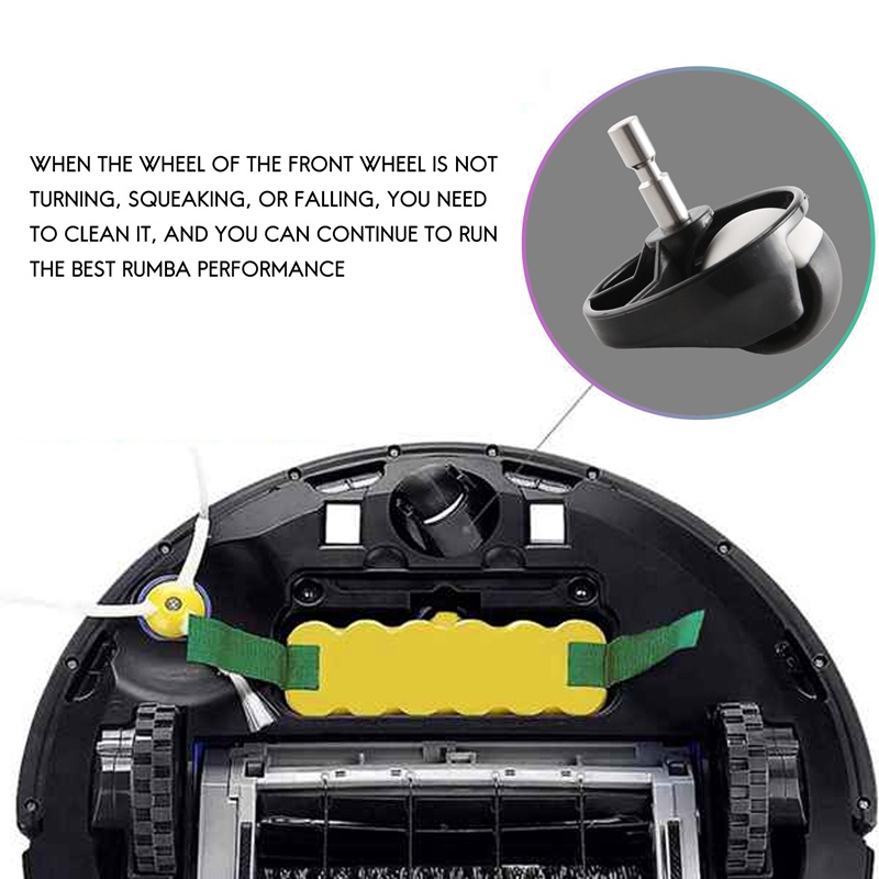 Bánh Xe Thay Thế Chất Lượng Cao Cho IRobot Roomba Series 500, 600, 700, 800 Và 900