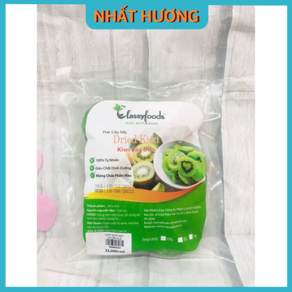 Mứt Kiwi Sấy Dẻo (250g)- Giao Thương Hiệu Ngẫu Nhiên
