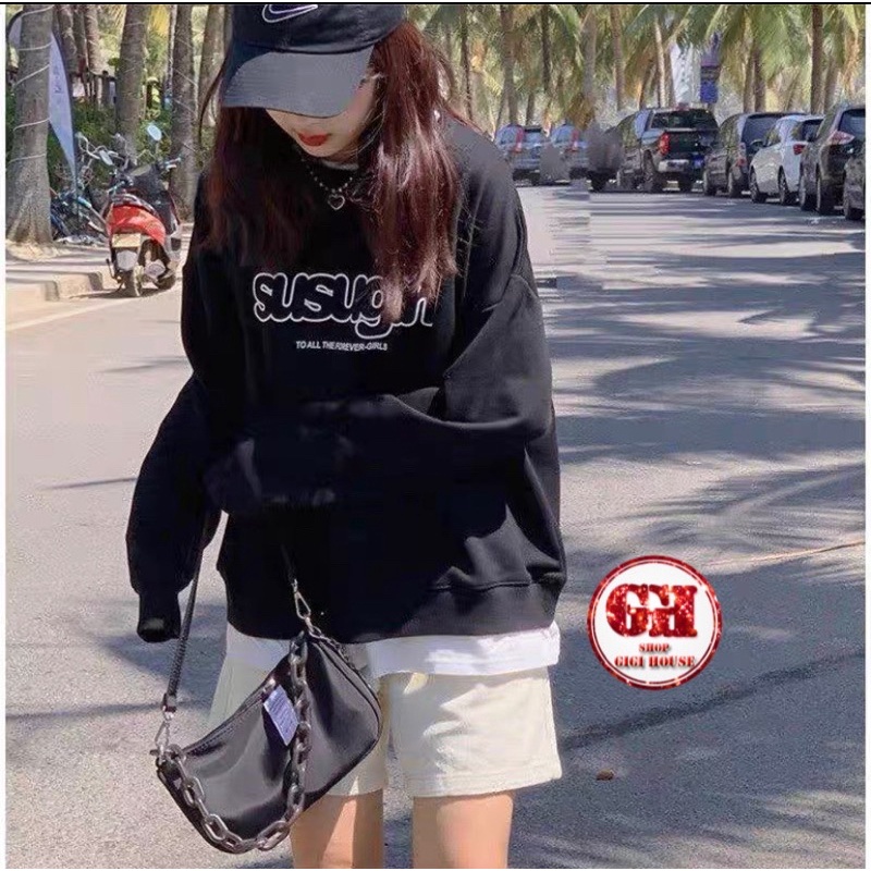 Áo Sweater SU.SU.GIRL Ulzzang Unisex Nam, Nữ-HDKNSUSU