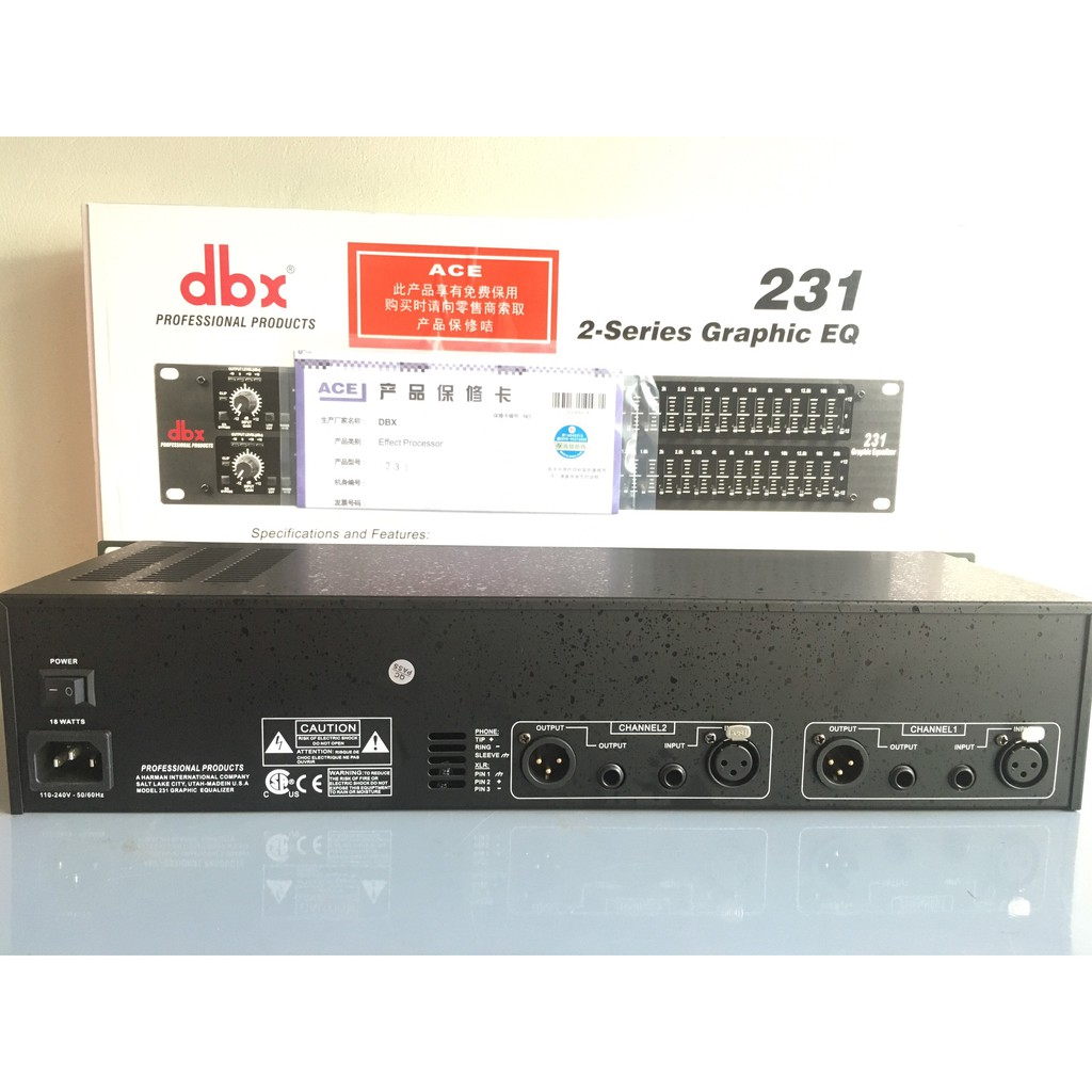 Lọc Xì Equalizer DBX 231 Siêu Hot Chỉnh Bass Căng Treb Sáng Cực Hay.