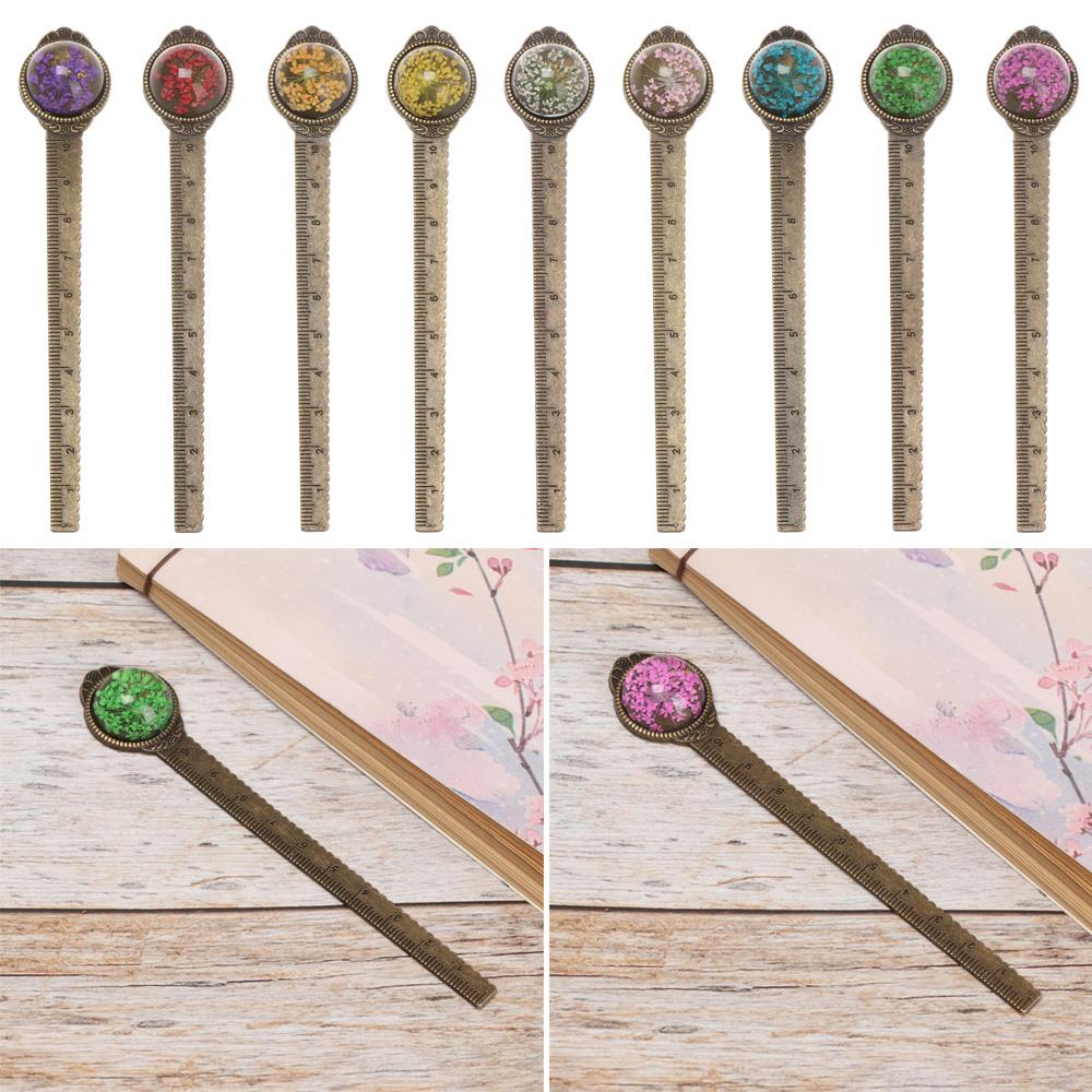 Thẻ Đánh Dấu Trang Sách Bằng Kim Loại Họa Tiết Hoa Sáng Tạo Đa Năng