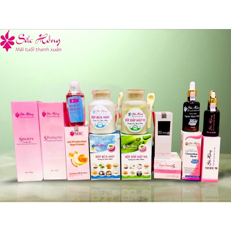 Combo Sắc Hồng Ngừa Mụn Sáng Da
