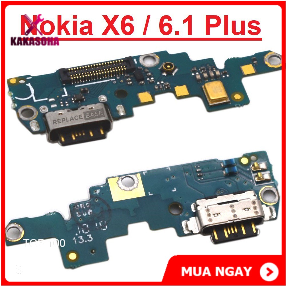 Zin Cụm Chân Sạc Nokia X6 / 6.1 Plus Chính Hãng Giá Rẻ