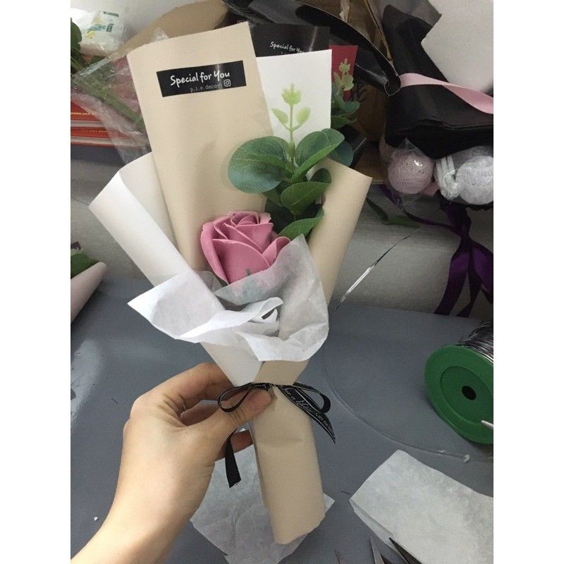 Hoa hồng sáp 1bông sỉ y thật