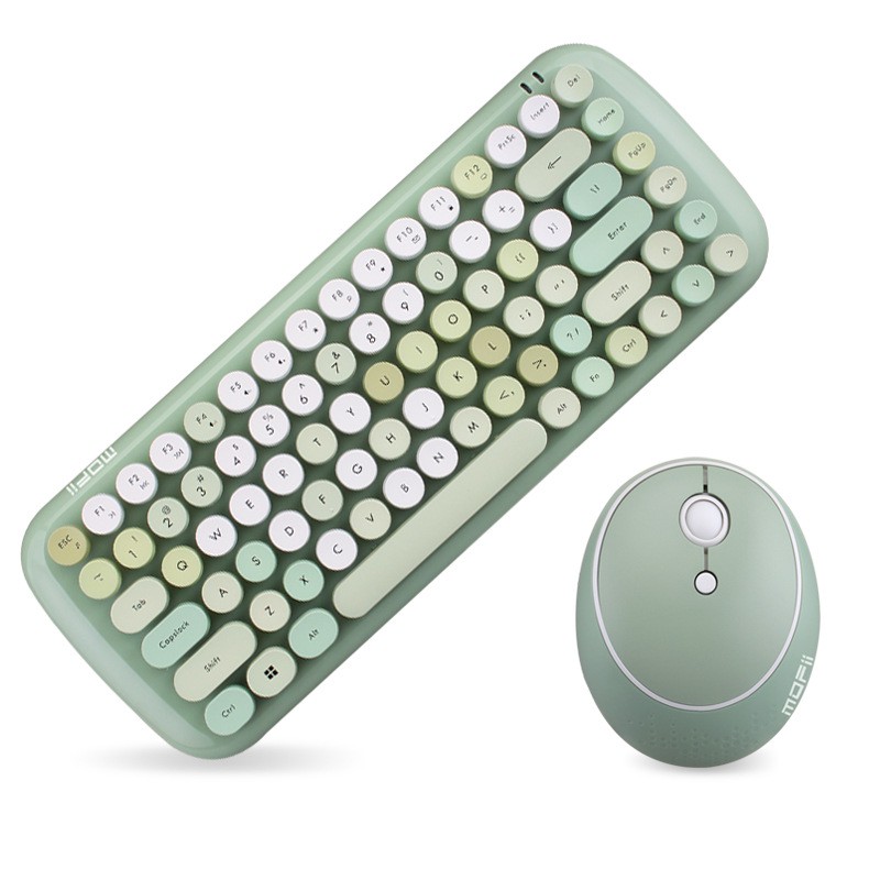 [On Sale] Cute Wireless Keyboard Mouse Combo Candy Color Wireless Keypad Mice Bundle | BigBuy360 - bigbuy360.vn