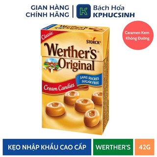 Kẹo caramen kem hiệu Werther's Original không đường 42g KPHUCSINH - Hàng Chính Hãng