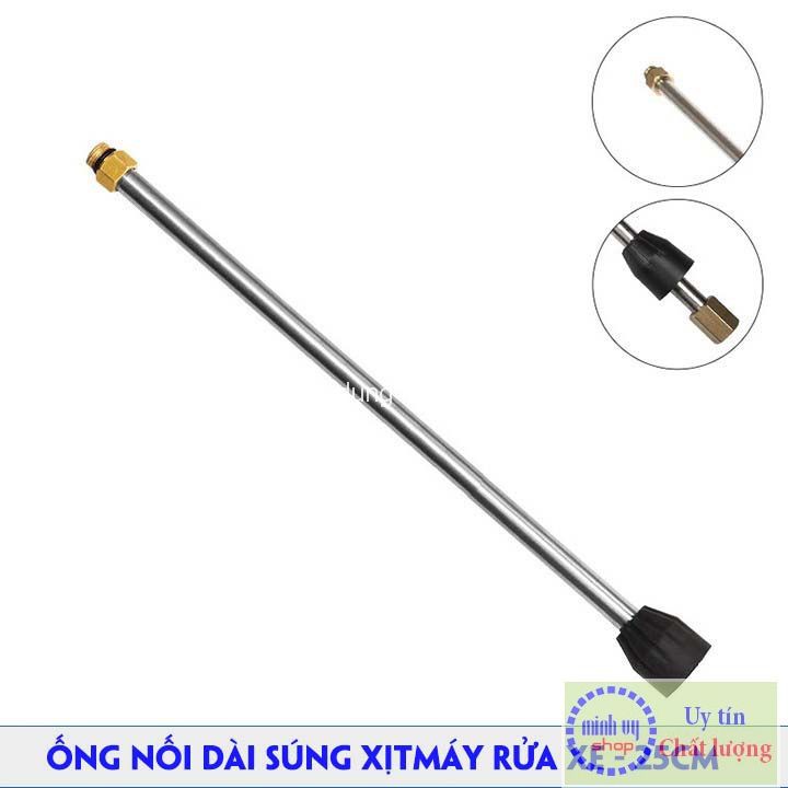 Ống nối dài súng máy rửa xe - chiều dài 20cm 38cm 50cm - chất liệu inox hợp kim đồng-  phụ kiện máy rửa xe