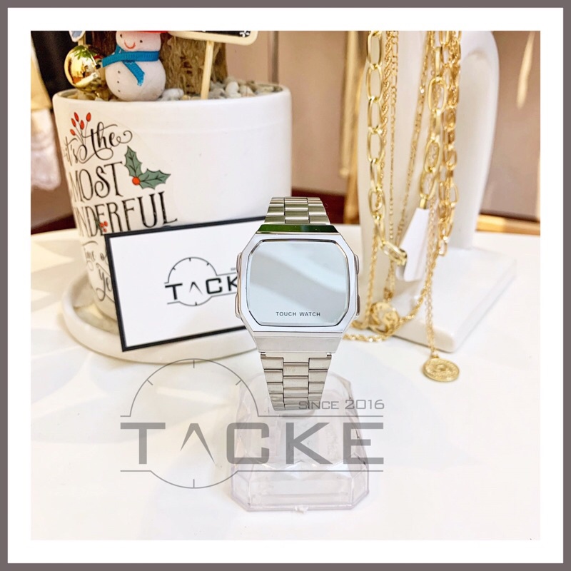 Đồng Hồ Nam Nữ Led Cảm Ứng Màn Hình tráng gương điện tử, Unisex, Touch Watch Chất Liệu Cao Cấp không gỉ sét Bạc | BigBuy360 - bigbuy360.vn